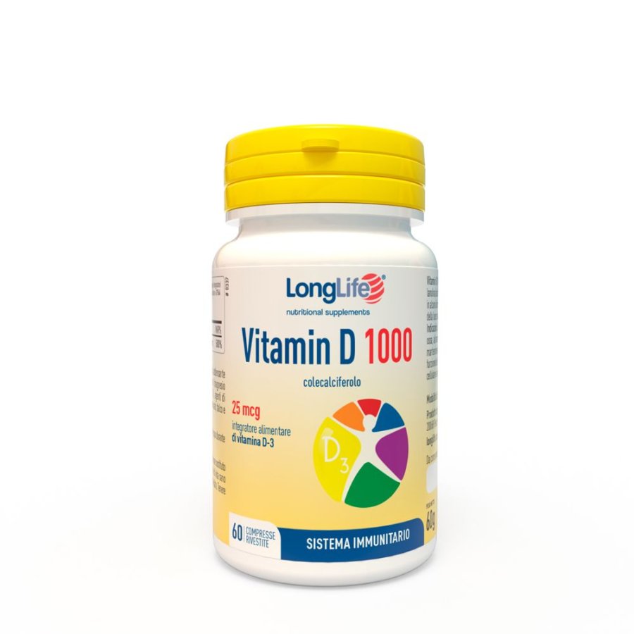 LongLife, Vitamin D 1.000 u.i., 60 Compresse