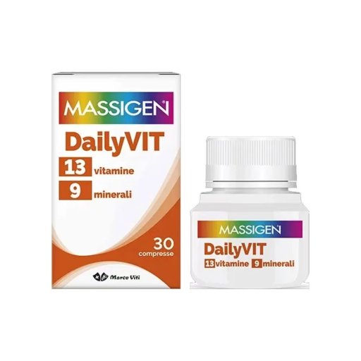 Massigen Dailyvit+, 13 Vitamine 9 Minerali, 30 Compresse