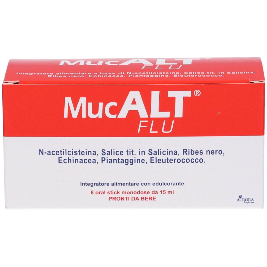 Aurora Biofarma, Mucalt Flu, 8 Oral Stick