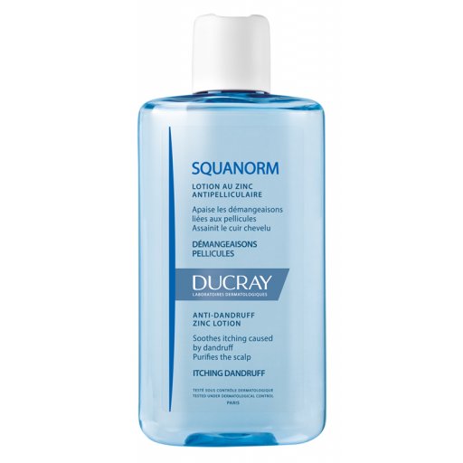 Ducray Squanorm Lozione Riequilibrante allo Zinco 200 ml - Trattamento Efficace per la Forfora