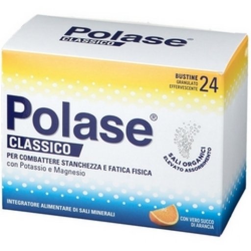 Polase Classico Granulato - 24 bustine Arancia - Integratore di sali minerali e vitamine