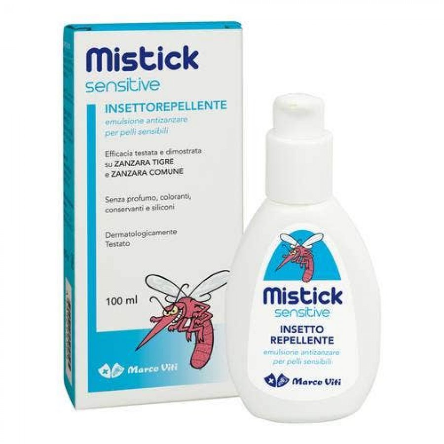 Mistick Sensitive Insettorepellente 100ml - Protezione Efficace e Delicata Contro gli Insetti