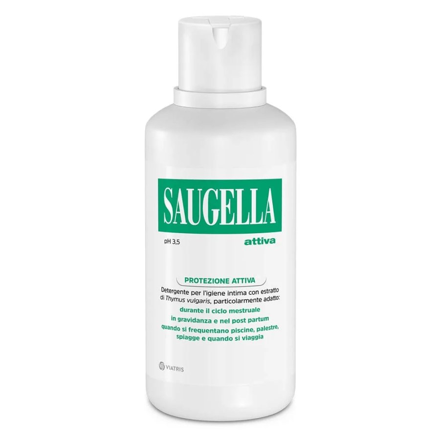 Saugella, Protezione Attiva Verde Detergente Intimo, 500 ml