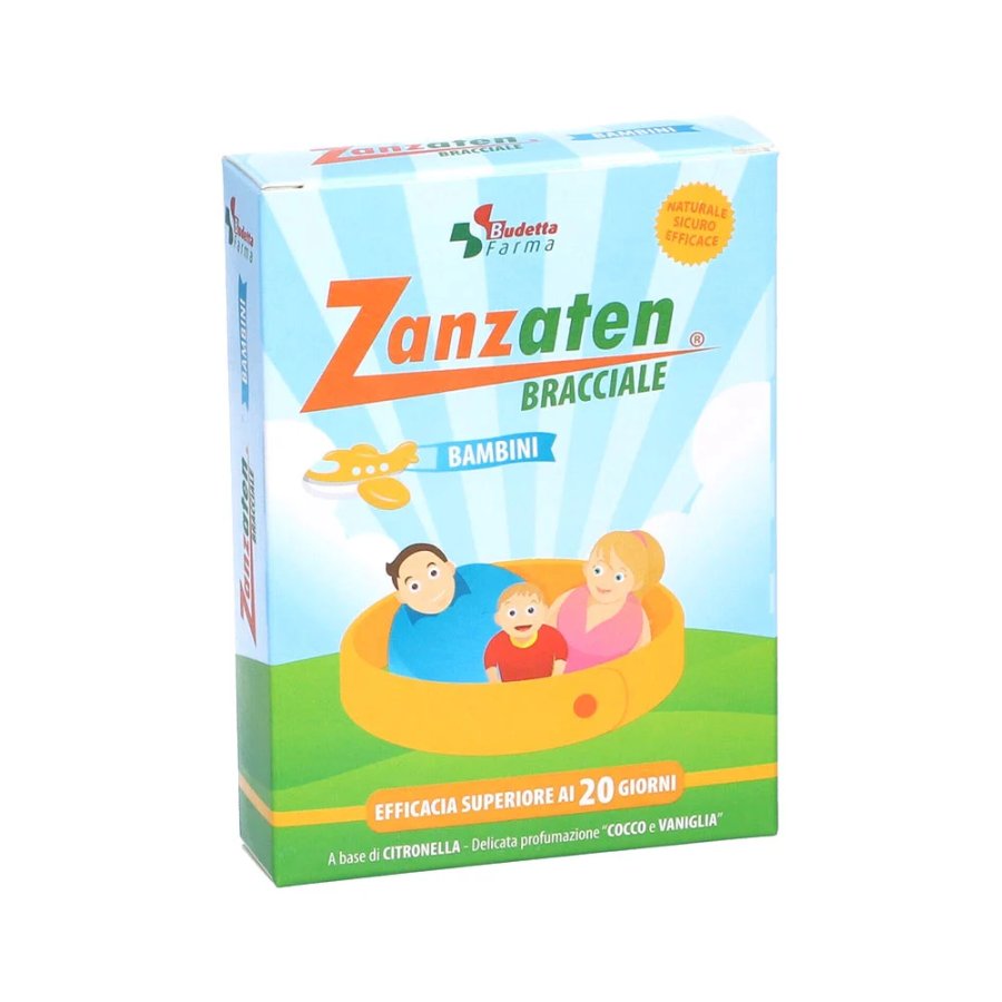 Budetta Farma, Zanzaten Bracciale Bambini, 1 Pezzo