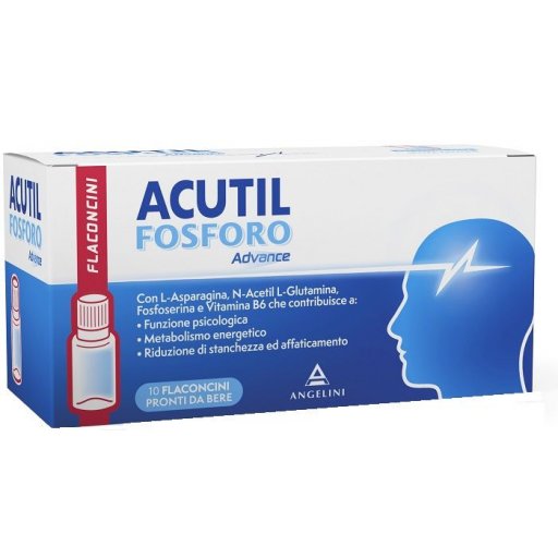 Acutil Fosforo Advance 10 Flaconcini - Integratore per la Memoria e le Prestazioni Cognitive