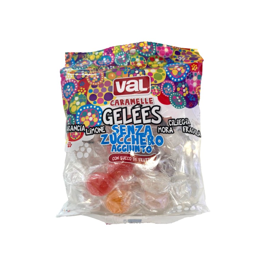 Val Caramelle Gelees Senza Zucchero, 80 g