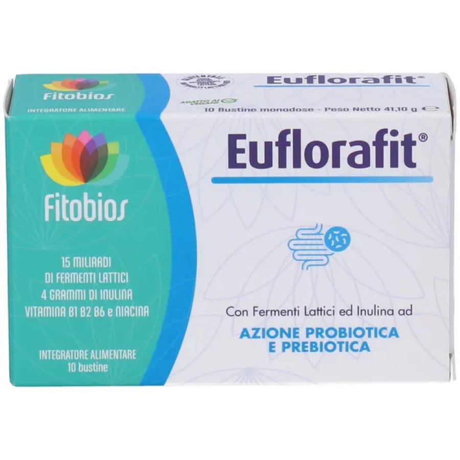 Euflorafit Polvere 10 Bustine - Integratore Probiotico per il Benessere Intestinale