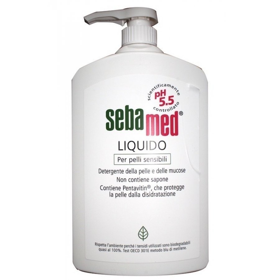 Sebamed Sapone Liquido Detergente Pelli Sensibili 1 Litro - Pulizia Delicata e Idratazione