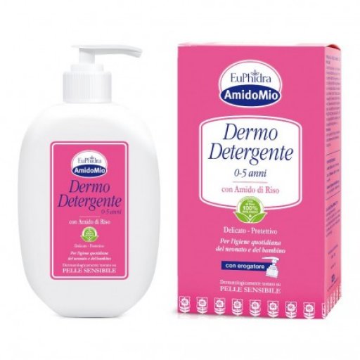 EuPhidra - Dermo Detergente Delicato Pelli Sensibili 0-5 Anni 400m, Pulizia Dolce e Sicura per la Pelle dei Bambini.
