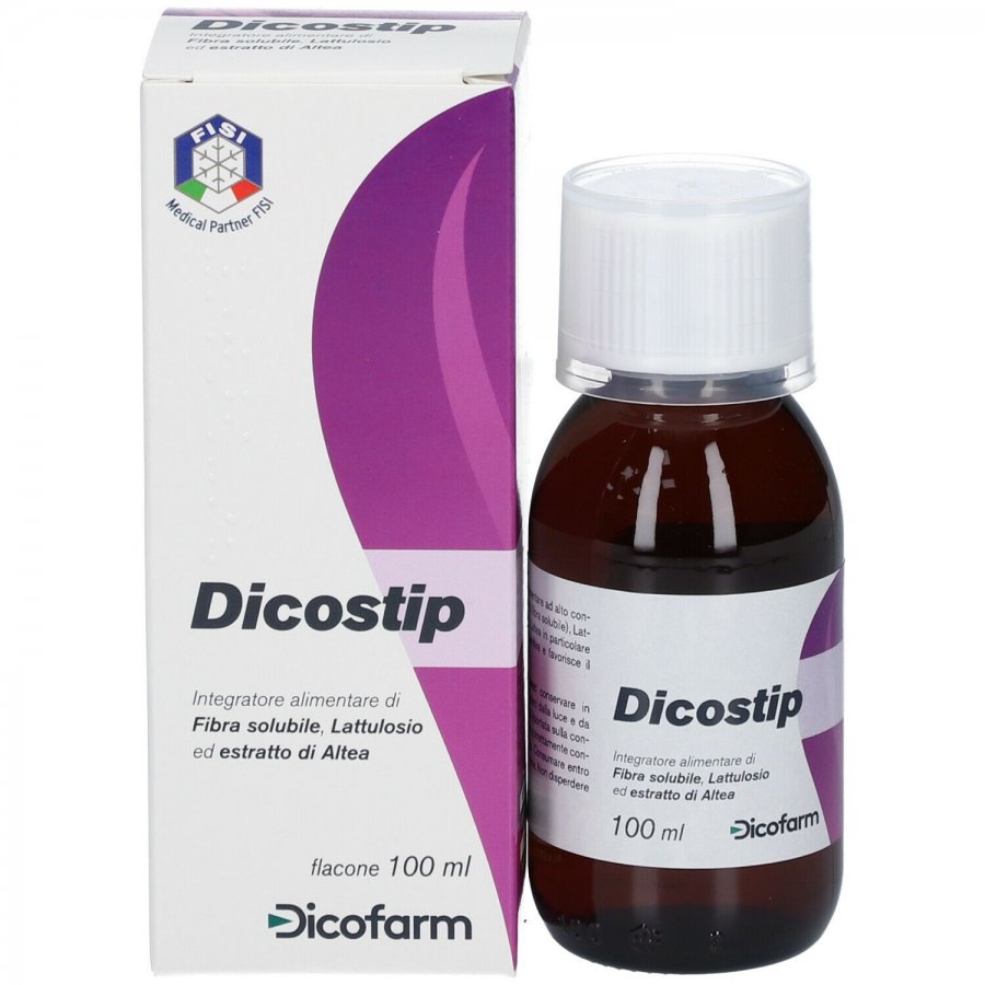 Dicostip 100ml - Integratore Alimentare ad Alto Contenuto di Fibre con Fibersol-2, Lattulosio ed Estratto di Altea