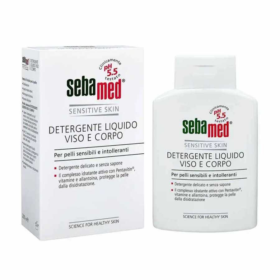 Sebamed Detergente Liquido Viso e Corpo, 200 ml