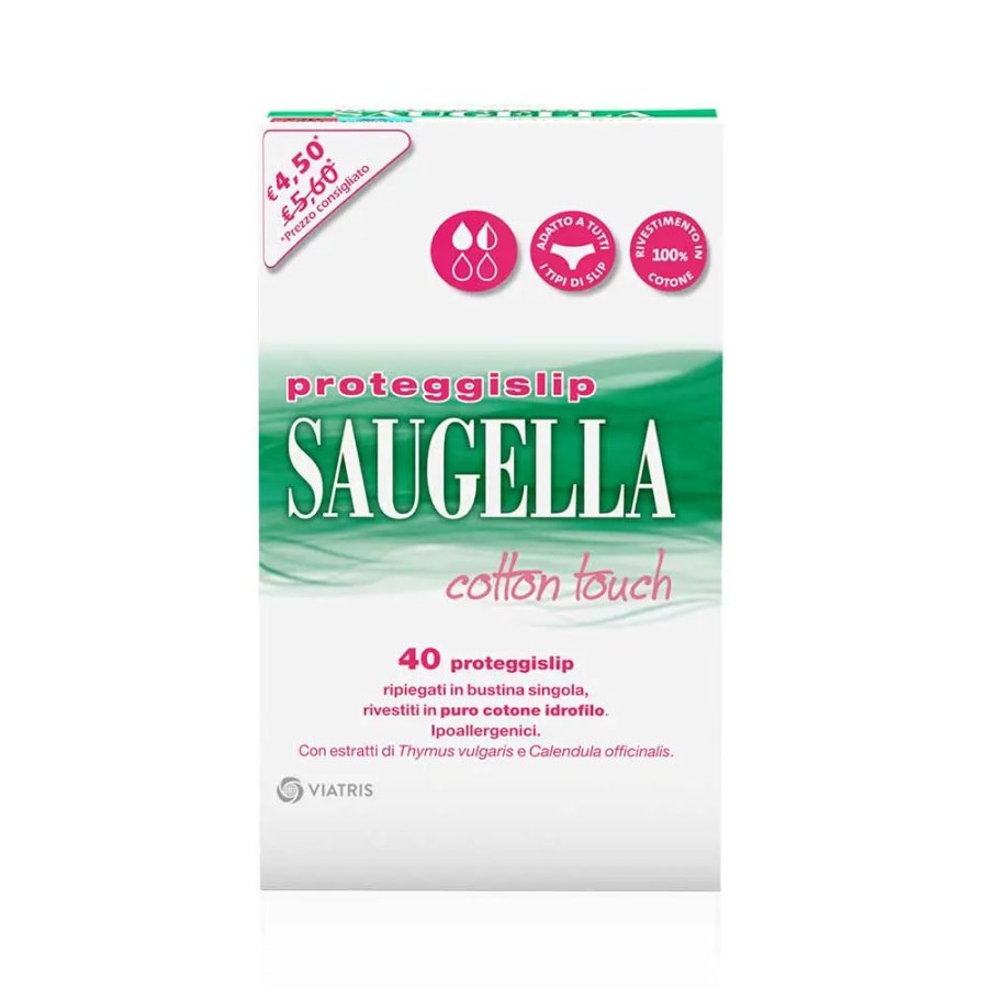 Saugella, Cotton Touch Proteggislip, 40 Pezzi