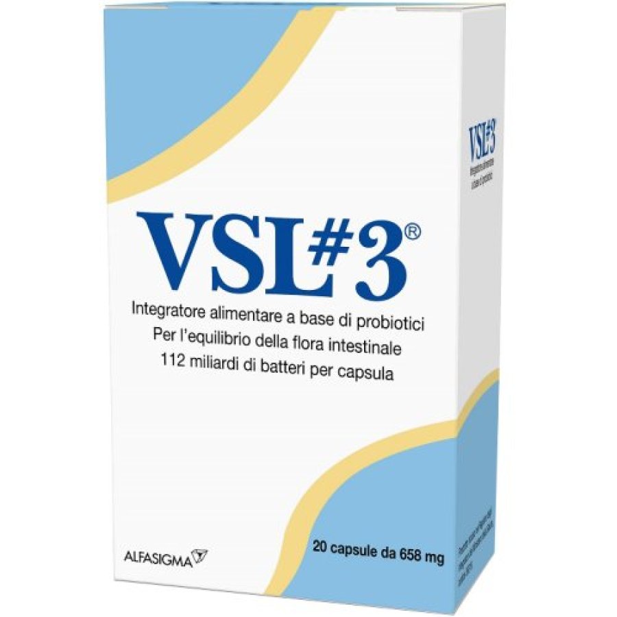 VSL3 Integratore Probiotico, 20 Capsule