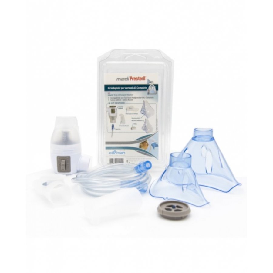 Mediprestil Kit Nebulizzazione Adartair A3 Complete - Nebulizzatore Portatile per Trattamenti Respiratori