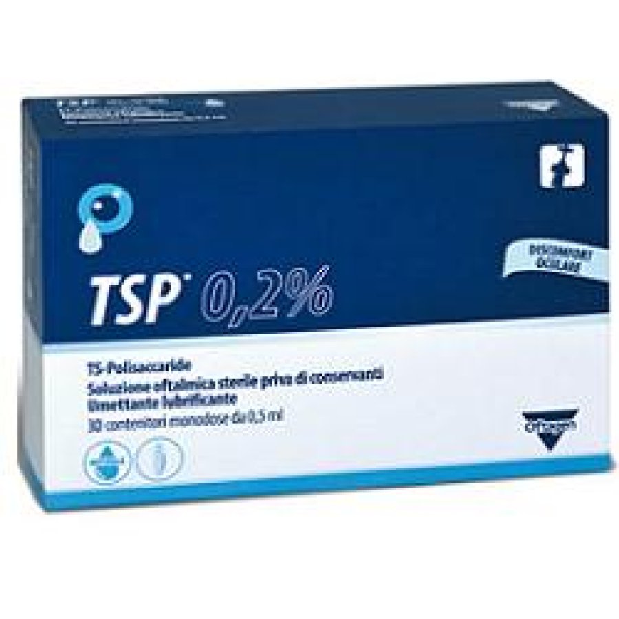 TSP 0,2%&nbsp;Soluzione Oftalmica, 30 Flaconcini da 0,5 ml