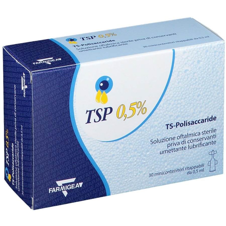 TSP 0,5%&nbsp;Soluzione Oftalmica, 30 Flaconcini da 0,5 ml