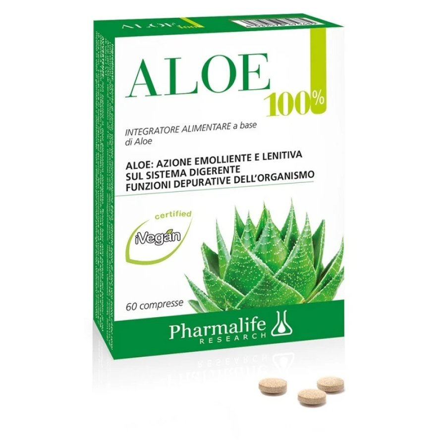 Pharmalife, Aloe 100%, 60 Compresse