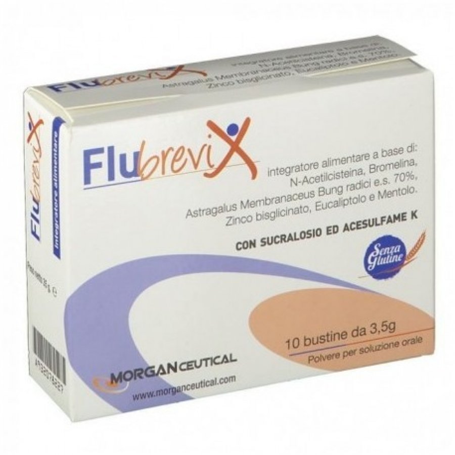 Flubrevix 10 Bustine - Integratore per il Benessere delle Vie Respiratorie