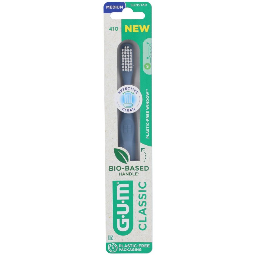 GUM Classic 410 Spazzolino Medio, 1 Pezzo
