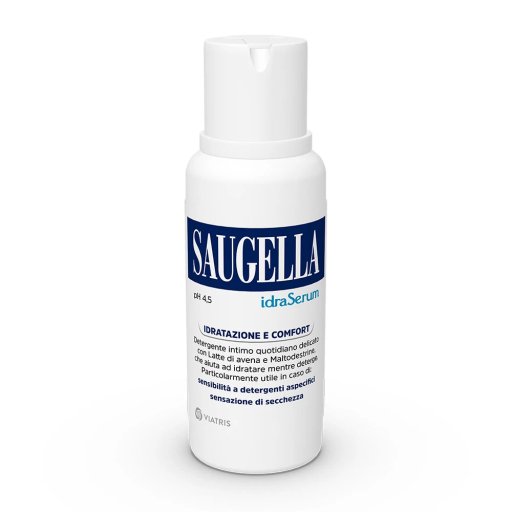 Saugella, IdraSerum Detergente Intimo pH 4.5, 200 ml