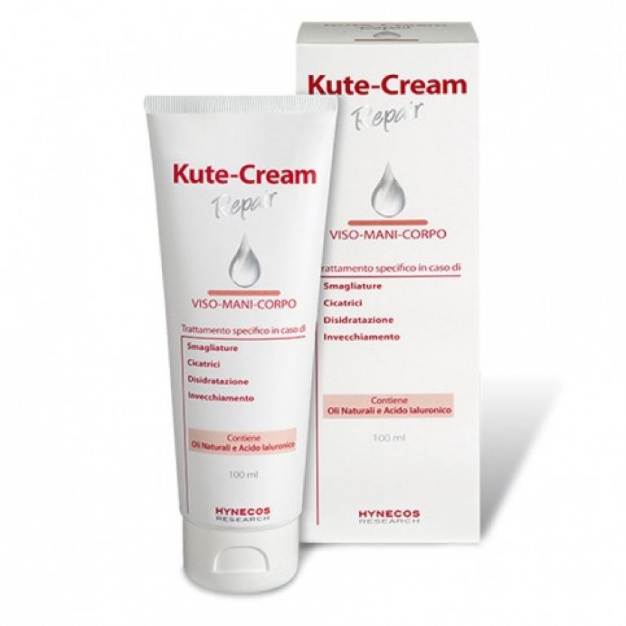 Kutecream Repair 100ml - Crema-Trattamento Mani, Viso e Corpo