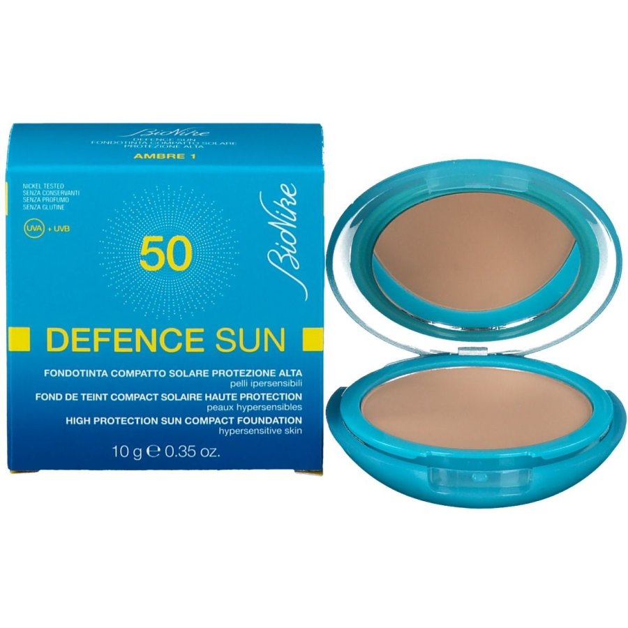 BioNike Defence Sun, Fondotinta Compatto SPF50, 10 g 