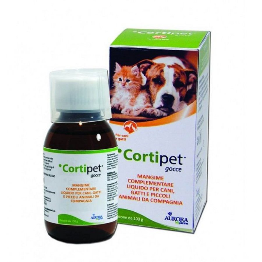 Cortipet Mangime Complementare Cani/Gatti 100ml - Sostegno Sistema Immunitario e Respiratorio