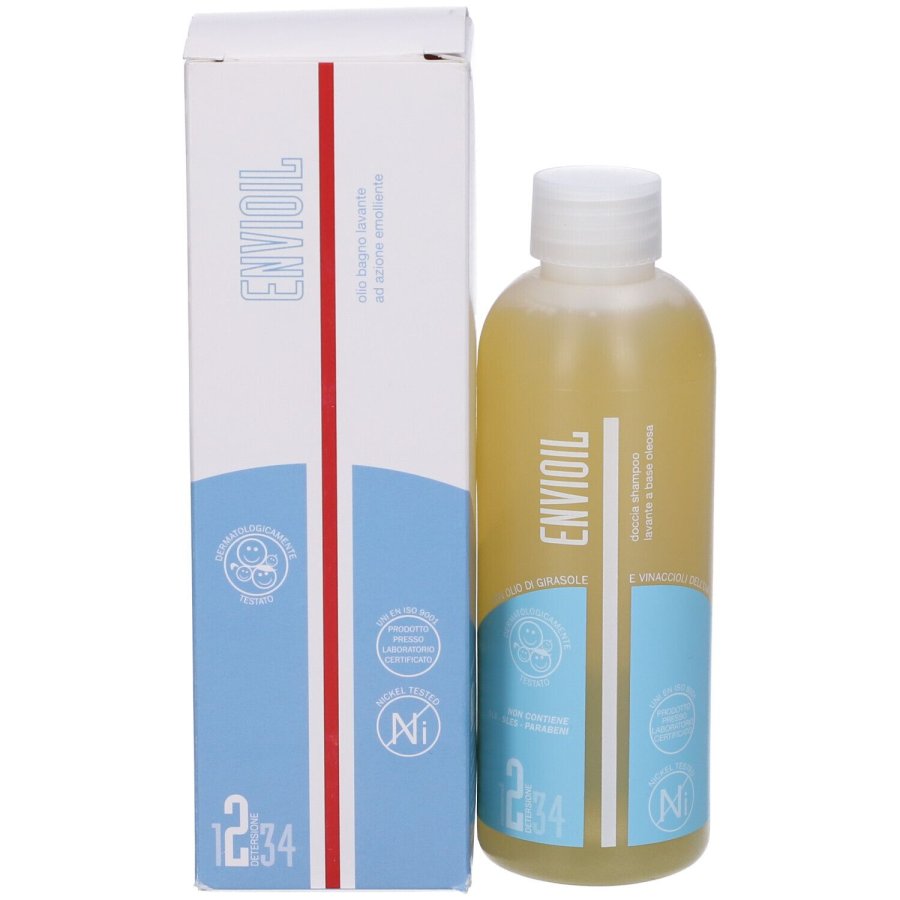 Envioil Olio Detergente Pelle Secca e Molto Secca Corpo, 200 ml Envioil Olio Detergente Pelle Secca e Molto Secca Corpo, 200 ml