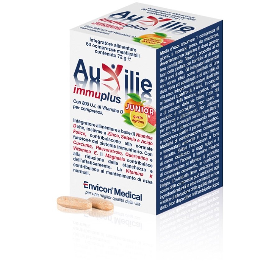 Auxillie Immuplus Junior, 30 Compresse Masticabili