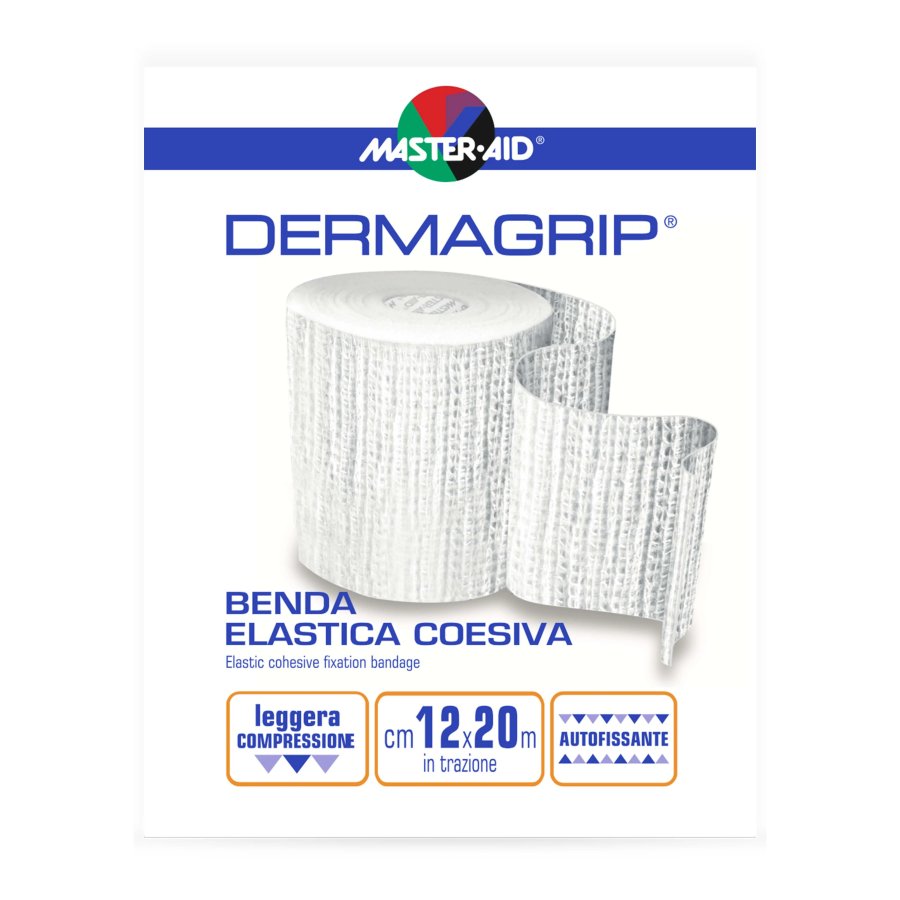 Master-Aid&nbsp;Dermagrip&nbsp;&nbsp;Benda Elastica, 12 cm x 20 m 1 Pezzo