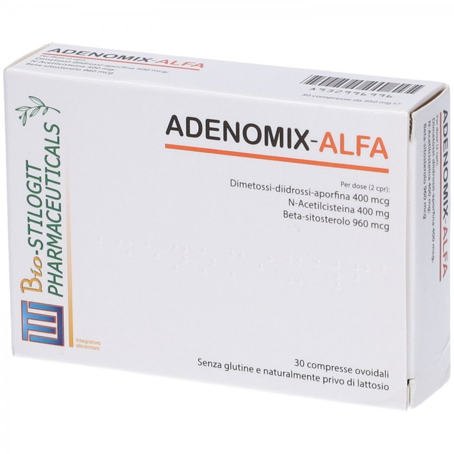 Adenomix-Alfa 30 Compresse - Integratore per la Funzionalità della Prostata e delle Vie Urinarie