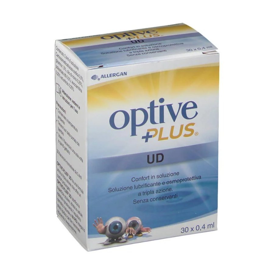 Optive, Plus UD, 30 Flaconcini da 0,4 ml