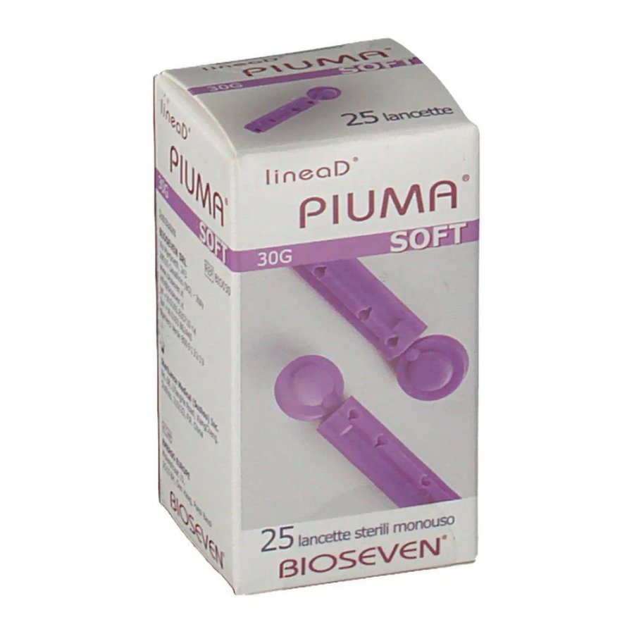 Bioseven, Linea D Piuma Lancette Pungidito, 25 Lancette Monouso