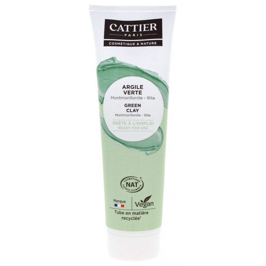 Cattier Paris Argilla Verde Maschera Viso, 400 g
