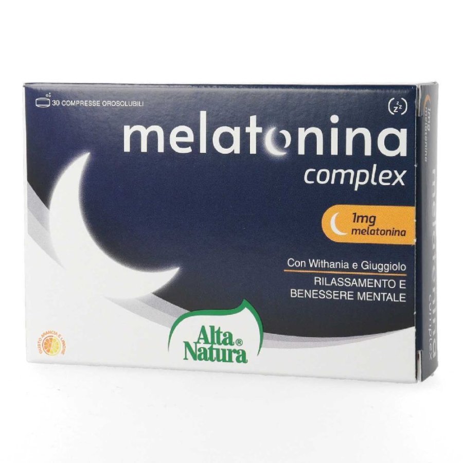 Melatonina Complex Fast 30 Compresse - Integratore a base di Melatonina, Whitania e Giuggiolo