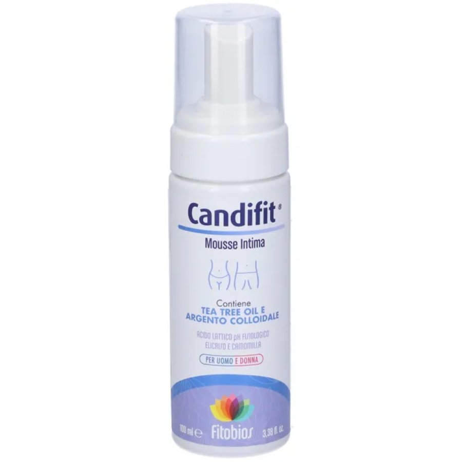 Candifit Mousse Detergente Igiene Intima 150ml - Igiene Intima Delicata con la Mousse Detergente Naturale