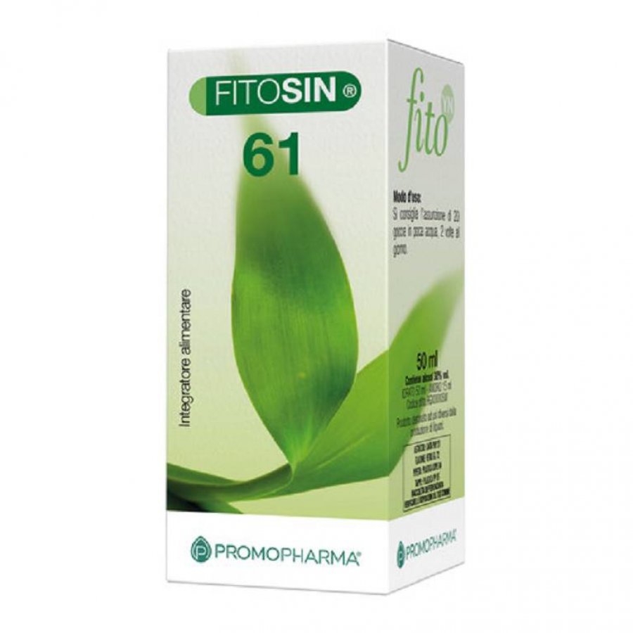 Fitosin 61 Gocce 50ml - Integratore Naturale per la Salute Gastrointestinale