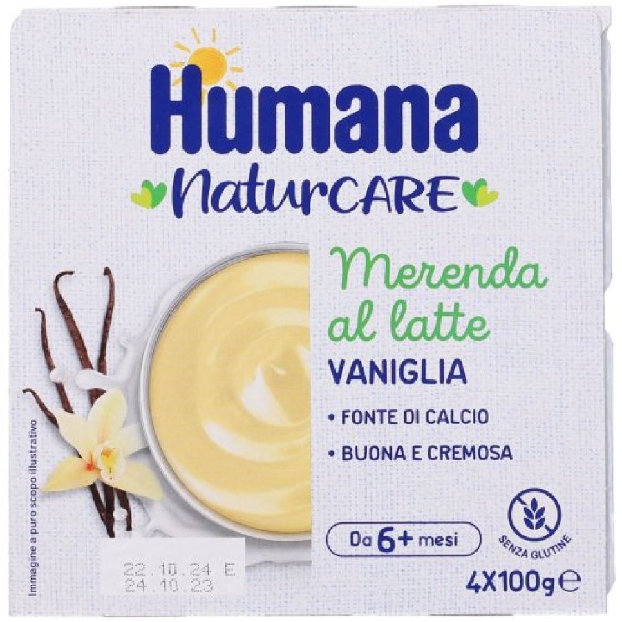 Humana Merenda Vaniglia, 4 x 100 g