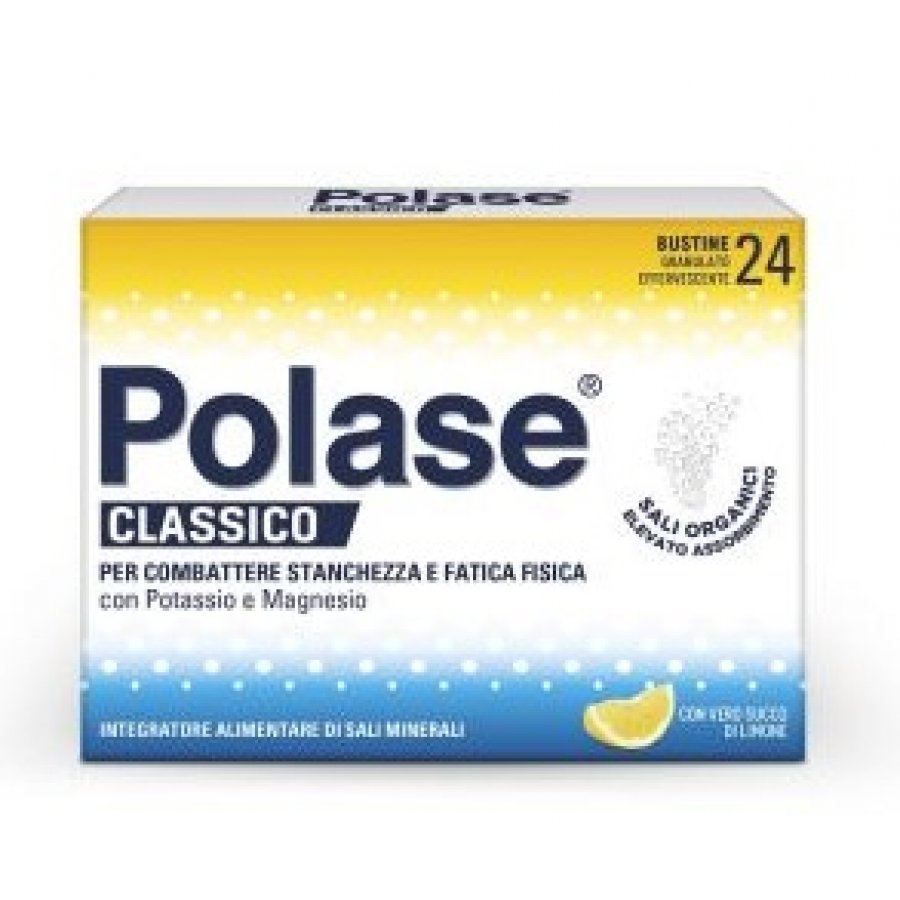 Polase Classico - Integratore Energetico, 24 Bustine Gusto Limone