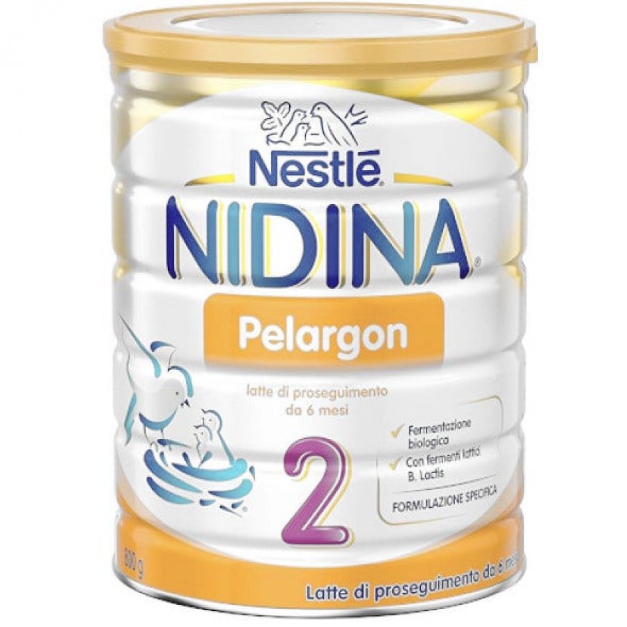 Nestlé Nidina Pelargon 2 Latte di Proseguimento 800g - Alimentazione  Equilibrata per Bambini