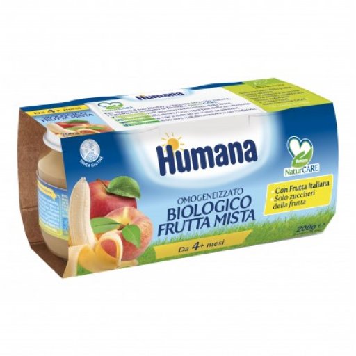 Humana omogeneizzato frutta mista 2 x 100 gr