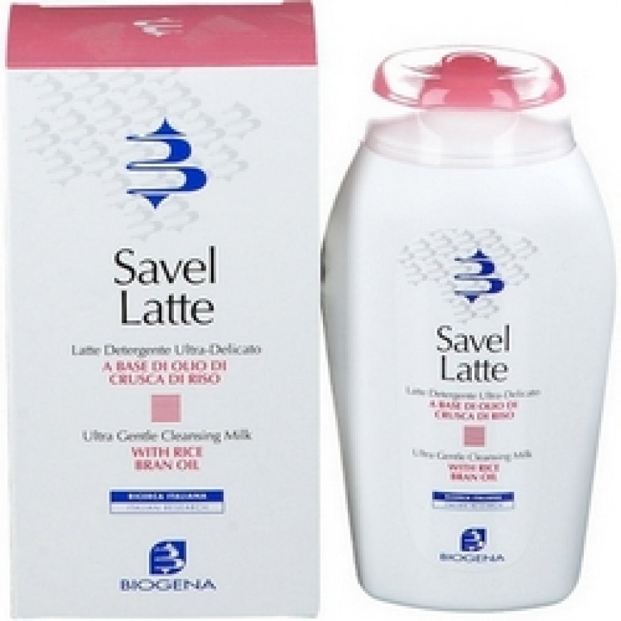 Savel Latte Viso 200ml - Latte Detergente Ultra-Delicato per Pelli Secche e Sensibili