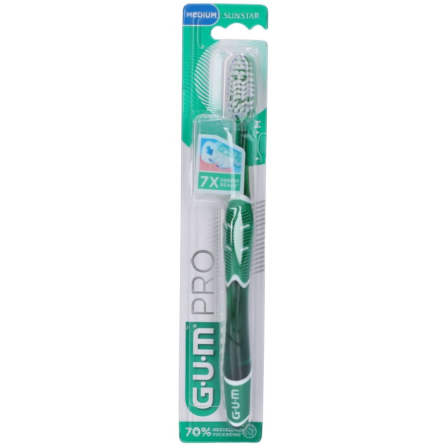 GUM PRO, Spazzolino a Setole Medie, 1 pezzo