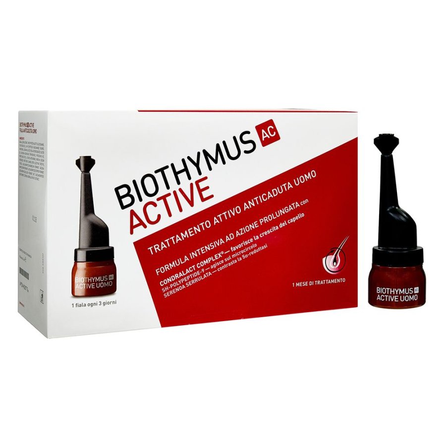 Biothymus AC Active Trattamento Attivo Anticaduta Uomo, 10 x 3,5 ml Biothymus AC Active Trattamento Attivo Anticaduta Uomo, 10 x 3,5 ml