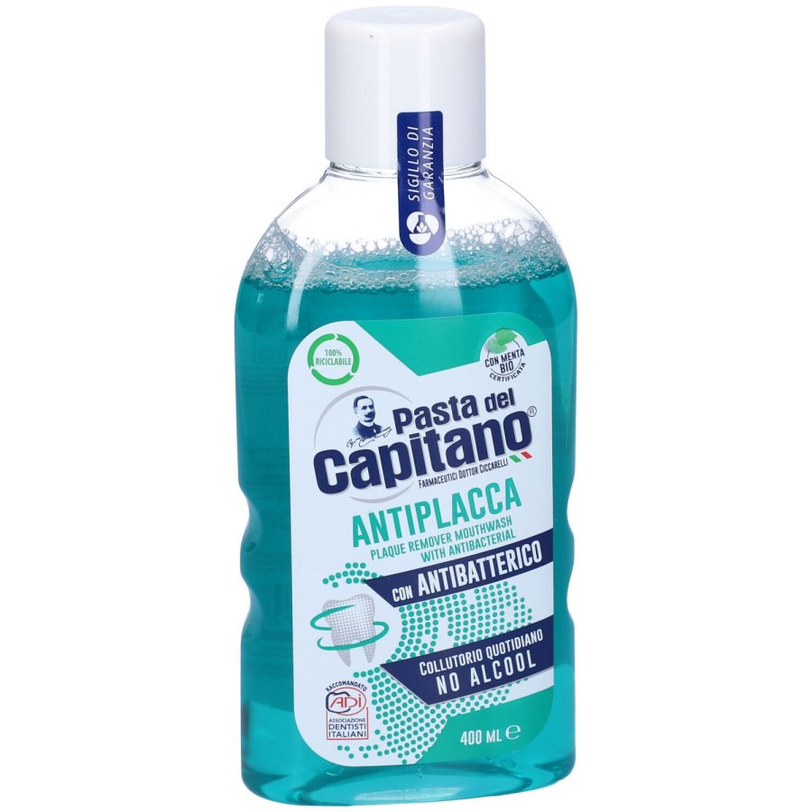 Pasta del Capitano Collutorio Antiplacca, 400 ml Pasta del Capitano Collutorio Antiplacca, 400 ml