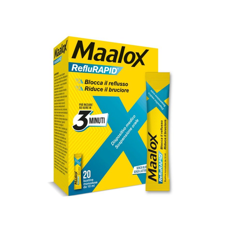 Sanofi, Maalox Reflurapid, 20 Bustine Sanofi, Maalox Reflurapid, 20 Bustine