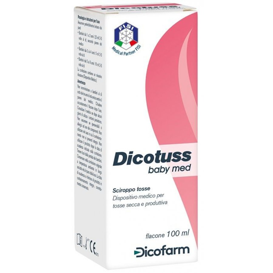 Dicotuss Baby Med 100 ml - Sciroppo per Tosse Secca e Produttiva