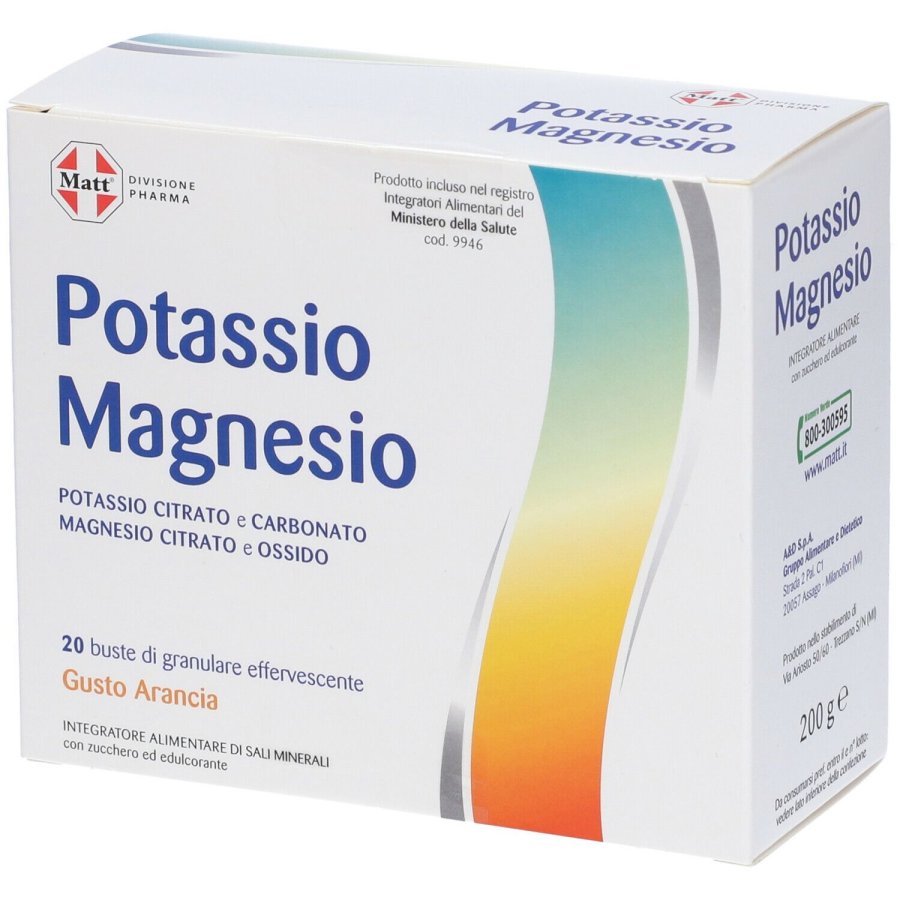 Matt Pharma, Potassio/Magnesio, 20 Buste 