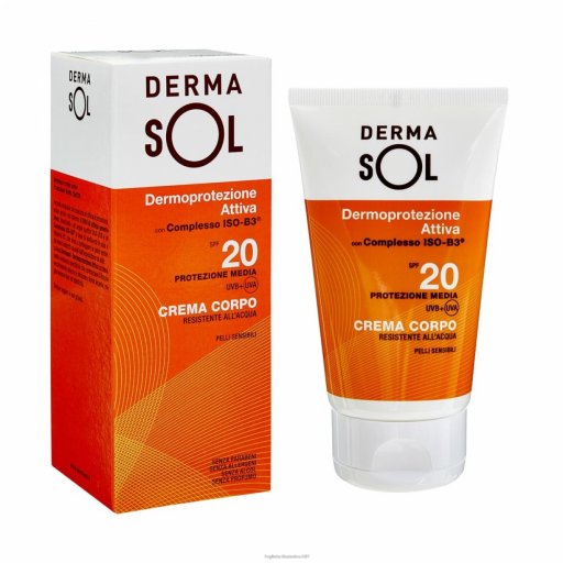 Dermasol Crema Corpo SPF20 Dermoprotezione Attiva molto alta 100ml - Protezione solare avanzata