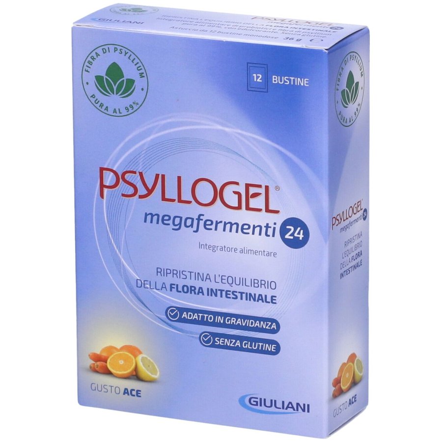 Psyllogel® Megafermenti 24, 12 Buste 